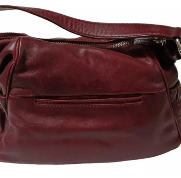 Micheal Kors Merlot leather hobo shoulder bag purse - Picture 4 of 4